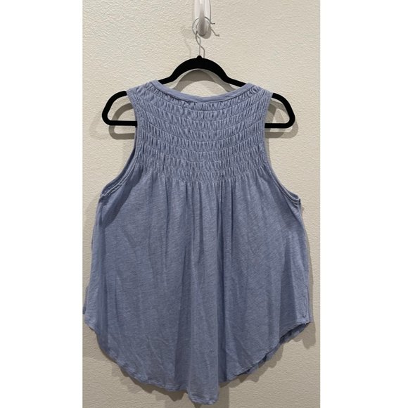 WE THE FREE New to Town Smocked Tank Top Dreamy Clouds - Picture 6 of 6